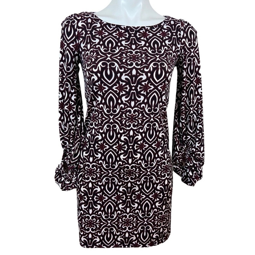 Laundry By Shelli Segal Red, Black & White Mini Dress 4P